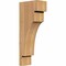 Ekena Millwork Mediterranean Smooth Corbel, Western Red Cedar, 5 1/2"W x 10"D x 26"H COR06X10X26MED00SWR - alternate 1